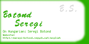 botond seregi business card